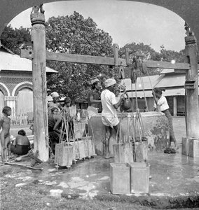 Public Water Wells, Mandalay, Burma, 1908