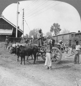 Typical Railway Station, Katha, Burma, 1908