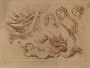 Infant and Three Women by Stevens