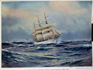 The Sail of the Grand Duchess Elisabeth by Willy Stoewer 