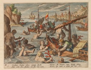 Fishing for Coral. From the Series Venationes Ferarum, Avium, Piscium