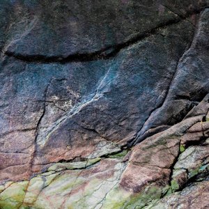 Colorful Cracked Rock by Studio Meikle