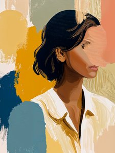 Colorful Abstract Portrait by Studio Palette