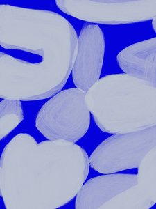 Serene Blue Abstract Shapes