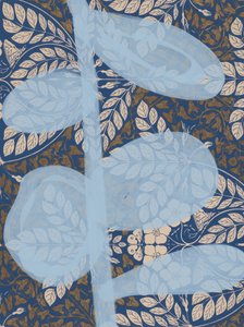 Serene Blue Leaf Pattern by Studio Palette
