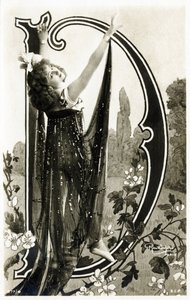 Mlle Roessler, Dancer from La Belle Epoque - Alphabet in Postcard