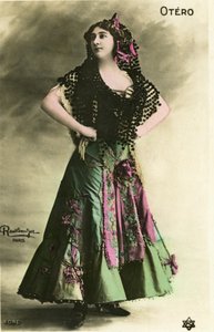 The Beautiful Otero, Postcard Early 20th Century