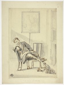 The Tired Sportsman by Style of William Hogarth