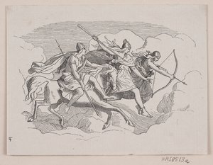 Three Valkyries. Title vignette for the first part, second section by Södergren