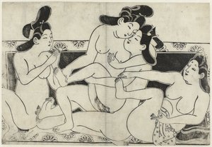 Erotic Scene by Sugimura Jihei (attributed to)