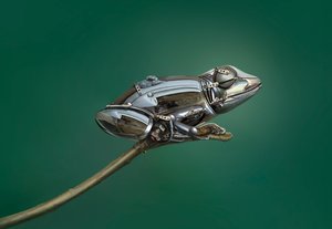 Metal Steampunk Frog