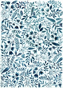 Blue Floral Pattern