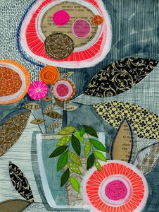 Vibrant Botanical Collage