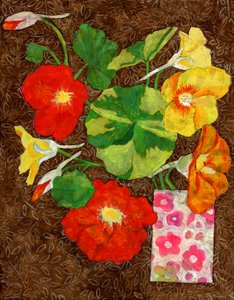 Vibrant Nasturtium Bouquet by Susan Black