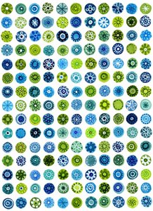 Watercolor Floral Circles by Susan Black