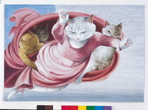 Illustration from Cats Galore! A Compendium of Cultured Cats by Susan Herbert