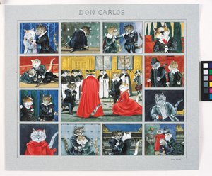 Illustration from Cats Galore! A Compendium of Cultured Cats