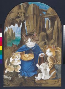 Illustration from Cats Galore! A Compendium of Cultured Cats by Susan Herbert