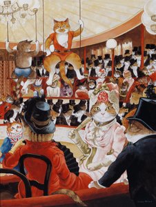 Illustration from Cats Galore! A Compendium of Cultured Cats by Susan Herbert