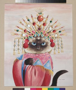 Illustration from Cats Galore! A Compendium of Cultured Cats by Susan Herbert