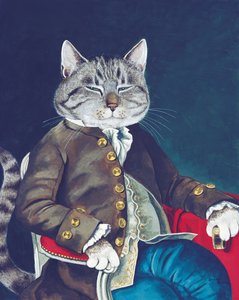Illustration from Cats Galore! A Compendium of Cultured Cats by Susan Herbert