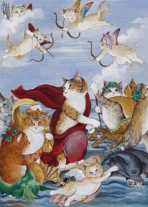 Illustration from Cats Galore! A Compendium of Cultured Cats by Susan Herbert