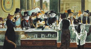 Illustration from Cats Galore! A Compendium of Cultured Cats by Susan Herbert