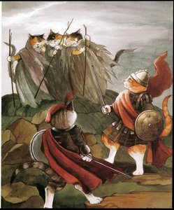Illustration from Shakespeare Cats by Susan Herbert