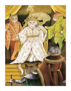 Illustration from Shakespeare Cats: Poster Book by Susan Herbert