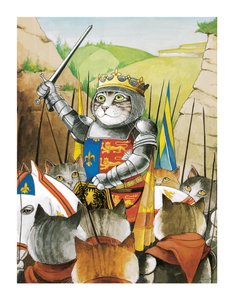 Illustration from Shakespeare Cats: Poster Book by Susan Herbert