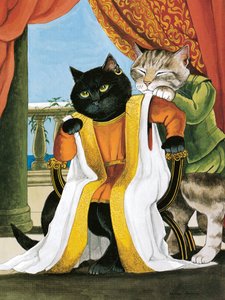 Illustration from Shakespeare Cats: Poster Book by Susan Herbert