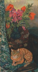 Bouquet and Cat by Suzanne Valadon