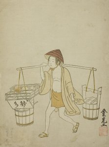 A Water Vendor by Suzuki Harunobu