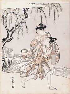 Couple on the banks of the river