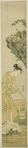 Daoist Immortals Spying on a Young Beauty