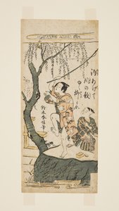 Fishing and Wind by Suzuki Harunobu