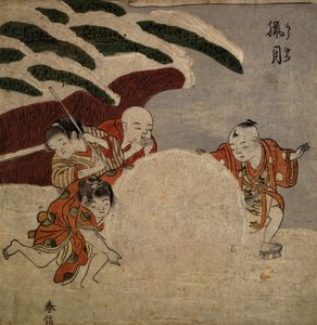 Four Boys Making a Snowball, c.1768