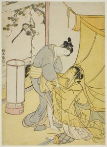 Lovers Parting at Dawn by Suzuki Harunobu