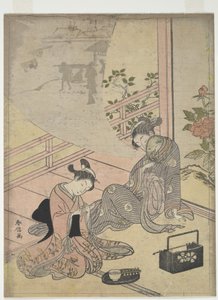 Parody of the Tale of Young Man Lu: Courtesan Dreaming by Suzuki Harunobu