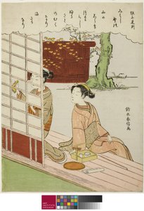 Poem by Sakanoue no Korenori, from an Untitled Series of Thirty-Six Immortal Poets by Suzuki Harunobu