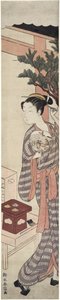 The Tea Stall - Kagiya Osen by Suzuki Harunobu