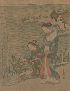 Two Young Ladies at the Shore, ca. 1768 by Suzuki Harunobu