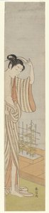 Woman After Her Bath by Suzuki Harunobu