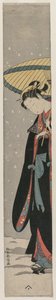 Woman Bihin with Parasol in Snow (From the Series Mu Tamagawa)