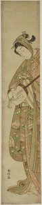 Woman Playing the Shamisen by Suzuki Harunobu