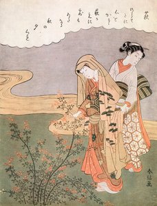 Young Lady and Maid, c1745-1770 by Suzuki Harunobu