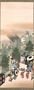 Yoshiwara and Shinagawa, Edo Period by Suzuki Kiitsu