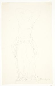 Study Drawing for the Statuette 