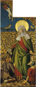 Saint Elizabeth with Two Beggars by Swabian master