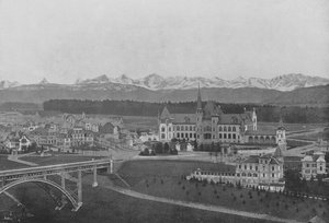 Bern, View of Kirchenfeld and the Bernese Alps by Swiss Photographer